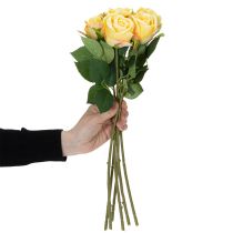 Prodotto Composizione floreale con bouquet di rose per una decorazione elegante nella zona giorno 44 cm 6 pezzi