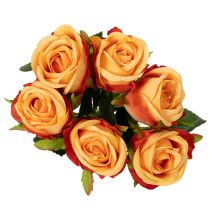 Prodotto Composizione di rose artificiali, un elemento decorativo senza tempo per qualsiasi interno, 44 cm, 6 pezzi