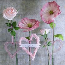 Prodotto Fiore di rosa artificiale per una decorazione d'interni elegante e affascinante, 92 cm