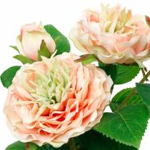 Prodotto Rosa decorativa in vaso, romantici fiori di seta, peonia rosa