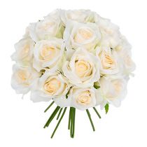 Mazzo di rose bianche Ø26cm