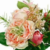 Prodotto Bouquet di rose artificiali in un mazzo di fiori di seta rosa bouquet