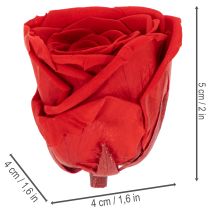 Prodotto Rose stabilizzate decorative e romantiche, ideali per spazi abitativi o matrimoni, 5 cm, 6 pezzi