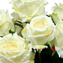 Mazzo di rose bianche, crema 55cm