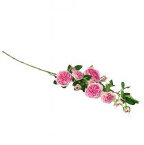 Prodotto Ramo di rosa rose di seta ramo artificiale rose rosa crema 79 cm