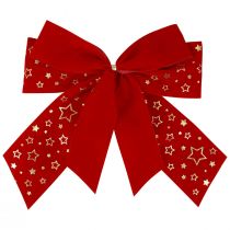 Prodotto Fiocco rosso Stella di Natale decorativa Fiocco da esterno 21 cm