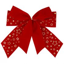 Fiocco rosso Stella di Natale decorativa Fiocco da esterno 21 cm
