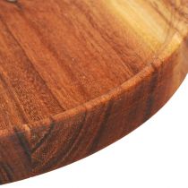 Prodotto Vassoio rotondo in legno di acacia oliato naturale Ø30cm H2,5cm
