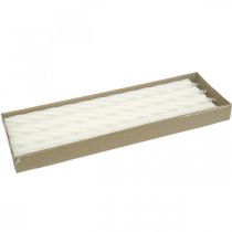 Prodotto Candele rustiche, candele a bastoncino, tinta unita bianco, 350/28 mm, 4 pezzi