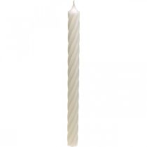 Prodotto Candele rustiche, candele a bastoncino, tinta unita bianco, 350/28 mm, 4 pezzi