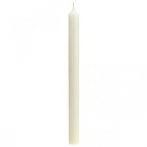 Candele rustiche Candelieri alti colorati bianco 350/28mm 4pz