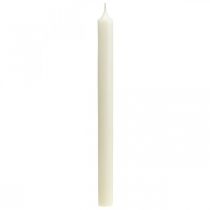 Prodotto Candele rustiche candele a bastoncino alto tinta unita bianco 350/28mm 4 pezzi