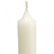 Candele rustiche Candelieri alti colorati bianco 350/28mm 4pz
