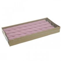 Prodotto Candele rustiche candele a bastoncino tinte rosa 250/28mm 4 pz