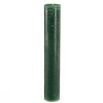 Prodotto Candela rustica a bastoncino verde per illuminazione suggestiva e decorazione natalizia, lunghezza 300 mm, larghezza 50 mm, 4 pezzi