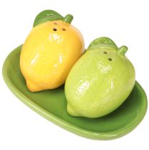 Prodotto Sale e pepe in ceramica decorazione limone lime 13×8cm