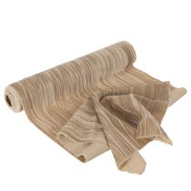 Prodotto Runner da tavola in velluto con nastro, velluto stropicciato, 25 cm, 2 m