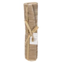 Prodotto Runner da tavola in velluto con nastro, velluto stropicciato, 25 cm, 2 m