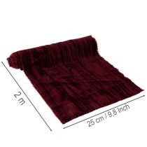 Prodotto Nastro di velluto decorativo per centrotavola e lavori creativi, 25 cm 2 m
