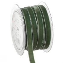 Nastro in velluto nastro regalo nastro decorativo verde B10mm 20m