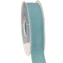 Prodotto Nastro di velluto blu nastro per gioielli azzurro 25mm 7m