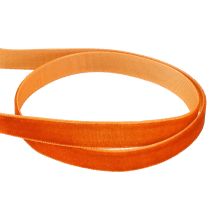 Prodotto Nastro di velluto decorativo nastro di velluto arancione scuro 10mm 20m