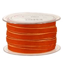 Prodotto Nastro di velluto decorativo Arancione scuro 10mm 20m