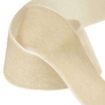 Prodotto Nastro di velluto nastro decorativo nastro regalo in velluto beige 40mm 8m