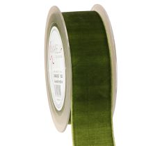 Prodotto Nastro di velluto nastro decorativo nastro di tessuto velluto verde scuro 40mm 8m