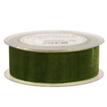 Prodotto Nastro di velluto Nastro decorativo Verde scuro 40mm 8m