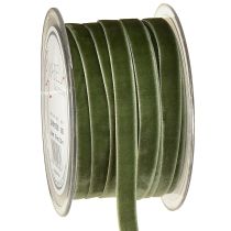Prodotto Nastro di velluto nastro regalo nastro decorativo verde L10mm 20m