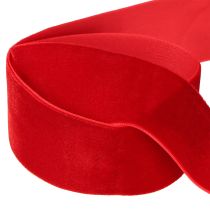 Prodotto Nastro di velluto nastro regalo nastro decorativo velluto rosso 40mm 8m