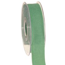 Prodotto Nastro di velluto verde, nastro regalo in velluto verde, nastro di velluto verde 25 mm, 7 m