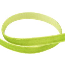 Prodotto Nastro di velluto verde chiaro nastro decorativo velluto verde 10mm 20m