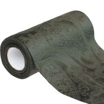 Runner da tavolo con nastro di velluto nastro da tavolo verde Paisley 150mm 3m