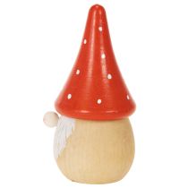 Prodotto Mini statuette di gnomi in amanita muscaria, decorazione da tavolo, 10 cm, 6 pezzi