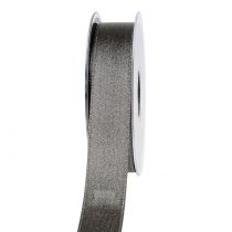 Prodotto Nastro di raso con grigio mica 25mm 20m