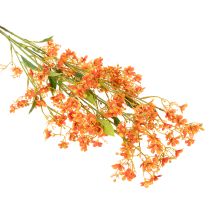 Prodotto Ramo di orchidea artificiale arancione in filigrana, decorazione per la stanza, 110 cm, 3 pezzi