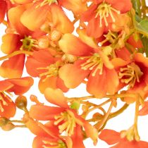 Prodotto Ramo di orchidea artificiale arancione in filigrana, decorazione per la stanza, 110 cm, 3 pezzi