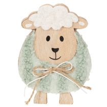 Prodotto Pecore di legno Figurine carine per Pasqua e Primavera 11cm 6 pezzi