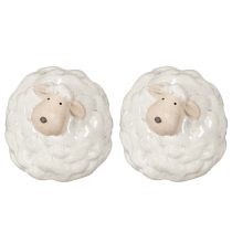 Prodotto Pecora decorativa come simpatico elemento di attrazione per soggiorno e giardino 11 cm 2 pezzi