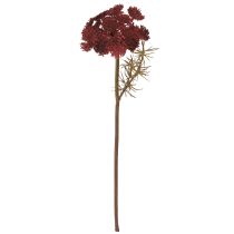 Prodotto Fiori artificiali di Achillea rossa Achillea artificiale H30cm 6 pezzi