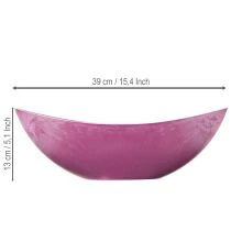 Prodotto Ciotola di plastica, rosa, 39 cm x 13 cm, H13 cm