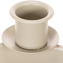 Prodotto Portacandele con 4 supporti, corona d'Avvento moderna, beige, 15 cm