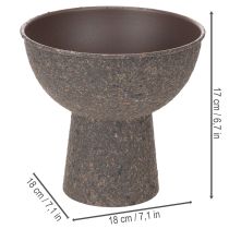 Prodotto Vaso rotondo con base, 18 cm