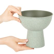 Prodotto Fioriera rotonda moderna con base alta, 18 cm