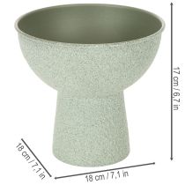 Prodotto Fioriera rotonda moderna con base alta, 18 cm