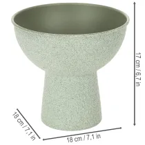 Prodotto Fioriera rotonda moderna con base alta, 18 cm