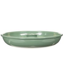 Prodotto Candeliere decorativo in metallo verde, per candele affusolate, 13 cm