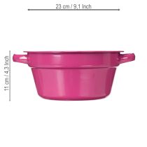 Prodotto Fioriera in metallo, decorazione estiva per la zona giorno, 23 cm, 3 pezzi